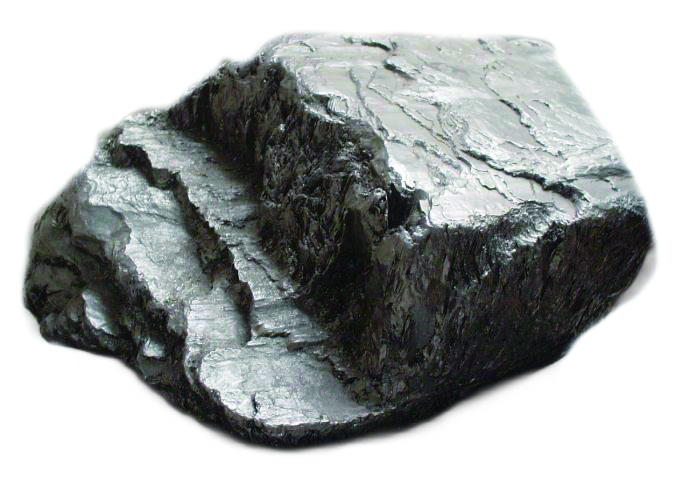 ボローデール鉱山で発見された黒鉛の塊